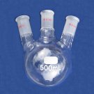 Round bottom flask,3-neck,500ml,24/40,heavy wall