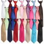 Children's Solid Color Pre Tied Necktie Tie - US Seller