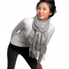 Elegant PASHMINA SCARF / SHAWL -Buy4Get1Free - Silver