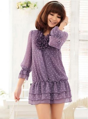 B238 Women's plus sizes blouse (summer & spring)