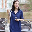 B235 Women's plus sizes cotton blouse (summer & spring)