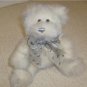 Dan Dee Collector's Silver/White Plush Teddy Bear 7"