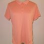 Columbia Peach Orange Pullover Polo Shirt Sz M 8 10
