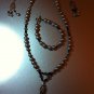 black and silver chandelier