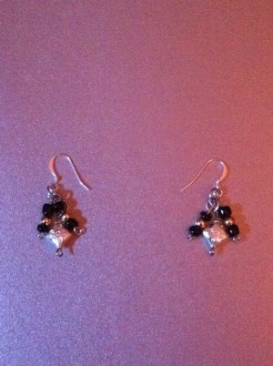 Earrings- Black and Silver