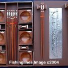 PRESENTATION NAT. ROSEWOOD Chopstick Set (6 pairs of chop sticks): ROYAL BARGE Case - FREE Shipping