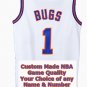 for a Bugs Bunny Space Jam Custom Jersey White #1 Mens Size 2X