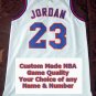 Michael Jordan Space Jam Custom Jersey White 23 Large