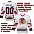 Christmas Vacation Clark Griswold XL White Hockey Jersey