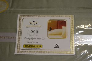 Luxor Treasures ~~~1,000~~~ Thread Count EGYPTIAN COTTON