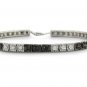 Super Jeweler 1ct BLACK & WHITE Diamond in sterling Tennis