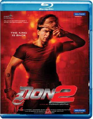 Don 2 Hindi Blu Ray Starring: Shahrukh Khan, Priyanka Chopra, Boman Irani, Directed by Farhan Akhtar