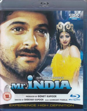 Mr.India (1987) Hindi Blu Ray (2012)(Bollywood / Cinema / Movie / Film / Indian)