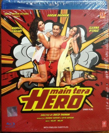 Main Tera Hero Hindi Blu Ray (2014/Bollywood/w English sub)*Varun Dhawan, Ileana
