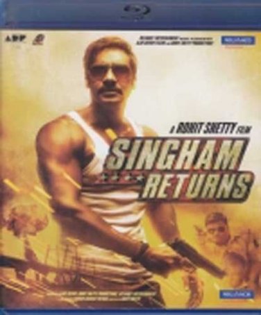 Singham Returns Hindi Blu Ray Stg:Ajay Devagan,Kareen Kapoor (Bollwood Film DVD)