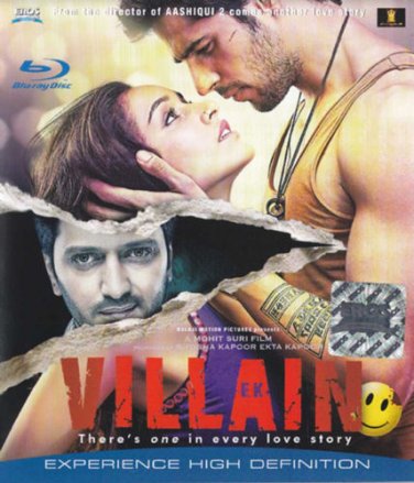 Ek Villain Hindi Blu Ray (2014) *ing Siddharth Malhothra,Shraddha Kapoor,Ritesh
