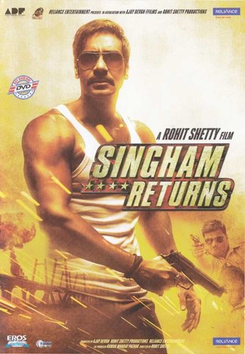 Singham Returns Hindi DVD Stg: Ajay Devagan, Kareen Kapoor (Bollwood Film DVD)