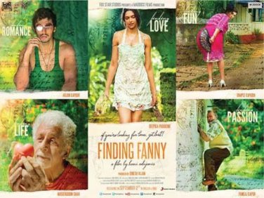 Finding Fanny Hindi DVD(Deepika, Arjun, Dimple, Naseeruddin, Pankaj)(2014 Movie)