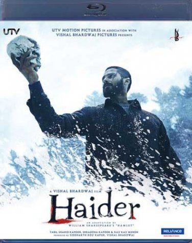Haider Hindi Blu Ray (Shahid Kapoor, Tabu)(Bollywood/Films/Movies/2014)