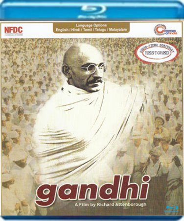 Gandhi Hindi Blu Ray Starring:Ben Kingsley, Rohini Hattangadi, Amrish Puri