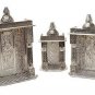 Mini 3 piece set Silver Pooja Mandir - 3 Piece Set