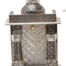Silver Mini Indian Home Pooja Mandir  - 6" X 5" X 10" (Small),Pooja Ghar