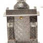 Silver Mini Indian Home Pooja Mandir  - 6" X 5" X 10" (Small),Pooja Ghar