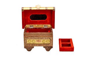 Sandook Ethnic Indian Bangles Braclet Jewellry Box - 7" X 5" X 5" (Small)