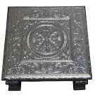 Puja Bajot/ Chaurang/ Chowki (Hindu Pooja) - Silver Design 12" X 12" X 5"