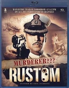 Rustom Hindi Blu-ray Stg: Akshay Kumar,Ileana D'Cruz,Esha Gupta, (2016) Film