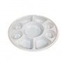 25 x Punjabi 9 Section White Disposable Thali Food Trays Plates For Indian Event