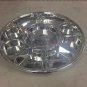 Disposable 9 compartments silver Round Party Tray/ Thali/ Plates - 50 Pack
