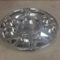 Disposable 9 compartments silver Round Party Tray/ Thali/ Plates - 100 Pack