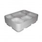 25 x Punjabi 6 Section White Disposable Thali Food Trays Plates For Indian Event