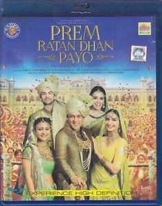 Prem Ratan Dhan Payo Hindi Blu Ray Salman Khan,Sonam Kapoor Bollywood Film
