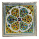 Meenakari Puja Bajot/Chaurang/Chowki(Hindu Pooja) - Svadhishthana 12" X 12" X 5"