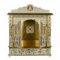 Puja Door Mandir - Wooden Hindu Temple 22" Meenakari Mandir - Fully Assembled