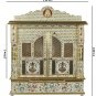 Puja Door Mandir - Wooden Hindu Temple 22" Meenakari Mandir - Fully Assembled