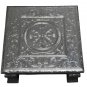 Silver Flower Premium Quality Indian Puja Bajot-Table-Chowki-Chaurang Medium 15"