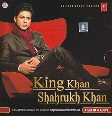 King Khan Shahrukh Khan Hindi CD (A Set of 4 ACDs) - By T-Series (NTSC CDs)