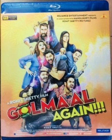 Golmaal Again Hindi Blu Ray Latest Bollywood Comedy Film Movie