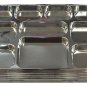 10 Compartments Silver Disposable Party Tray Thali Langar Plates 50 Pack