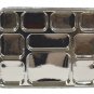 10 Compartments Silver Disposable Party Tray Thali Langar Plates 50 Pack