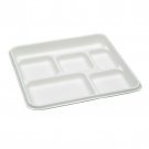 125 Biodegradable Compostable & Eco-Friendly Disposable Plates 10" 6 compartment
