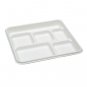 125 Biodegradable Compostable & Eco-Friendly Disposable Plates 10" 6 compartment