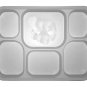 Disposable 6 compartments Party Tray Thali Plates - 50 Pack Desi Party Plates