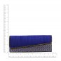 Handmade Womens Classic Blue Party Clutch Purse Evening bag