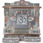 Pooja Mandir - Wooden Puja Temple 25" Panchmukh Mandir -Copper Oxidized