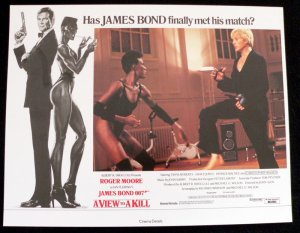 A VIEW TO A KILL  LOBBY CARD   11X14