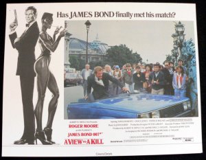 A VIEW TO A KILL   LOBBY CARD    11X14